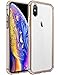 Mkeke Compatible with iPhone Xs Max Case,Clear Anti-Scratch Shock Absorption Cover Case iPhone Xs Max Gold