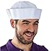 Funny Party Hats Sailor Hat, White, 12 Pk - Nautical Costume Hat for Wedding Theme Dance, Halloween, Party Favor, or DIY Project - One Size Fits Most Adults and Teens