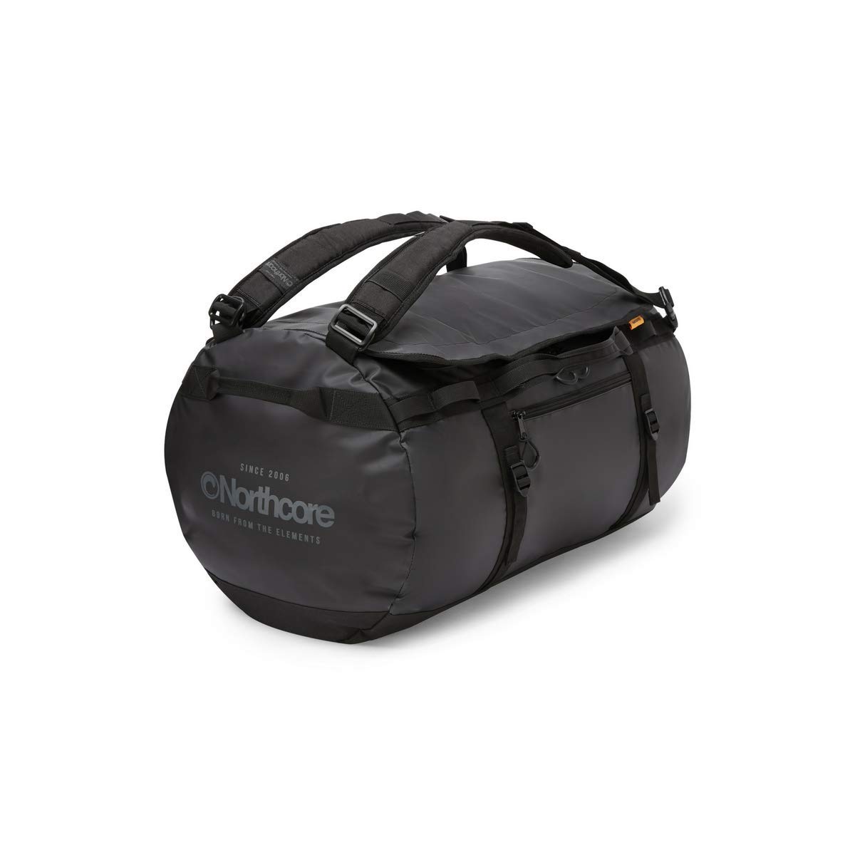 Northcore Surfing and Watersports Accessories - Duffel Bag 40L 40 Litre Capacity - Black Grey