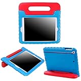 HDE Kids Case for iPad Mini 2 3 -Shock Proof Rugged Heavy Duty Impact Resistant Protective Cover Handle Stand for Apple iPad Mini 1 2 3 Retina (Blue & Red)