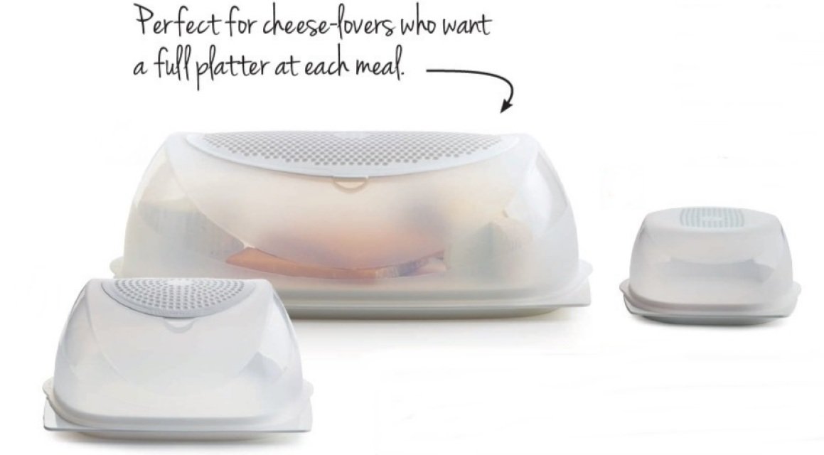 de plástico A204 Tupperware Nuevos tamaños del Modelo KäseMax para