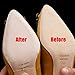 SEMSO Sole Sticker - Crystal Clear Sole Protector, Sole Protector for Christian Louboutin Heels/Red Bottoms High Heels (Clear)