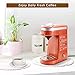 CHULUX Single Serve Coffee Maker for K Capsule, Mini Coffee Maker for One Cup Americano, Lightweight Pod Coffee Machine, Orange