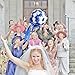 TRUE LOVE GIFT Bride Bouquet, Royal Blue and White Bridal Bouquets, Handmade Crystal Satin Artificial Rose Holding Flowers for Wedding, Engagement Decor