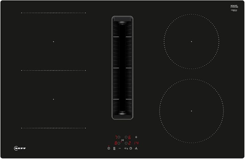 Neff V58NBS1L0 N 50 Built-in Induction Hob with Integrated Ventilation 80 cm
