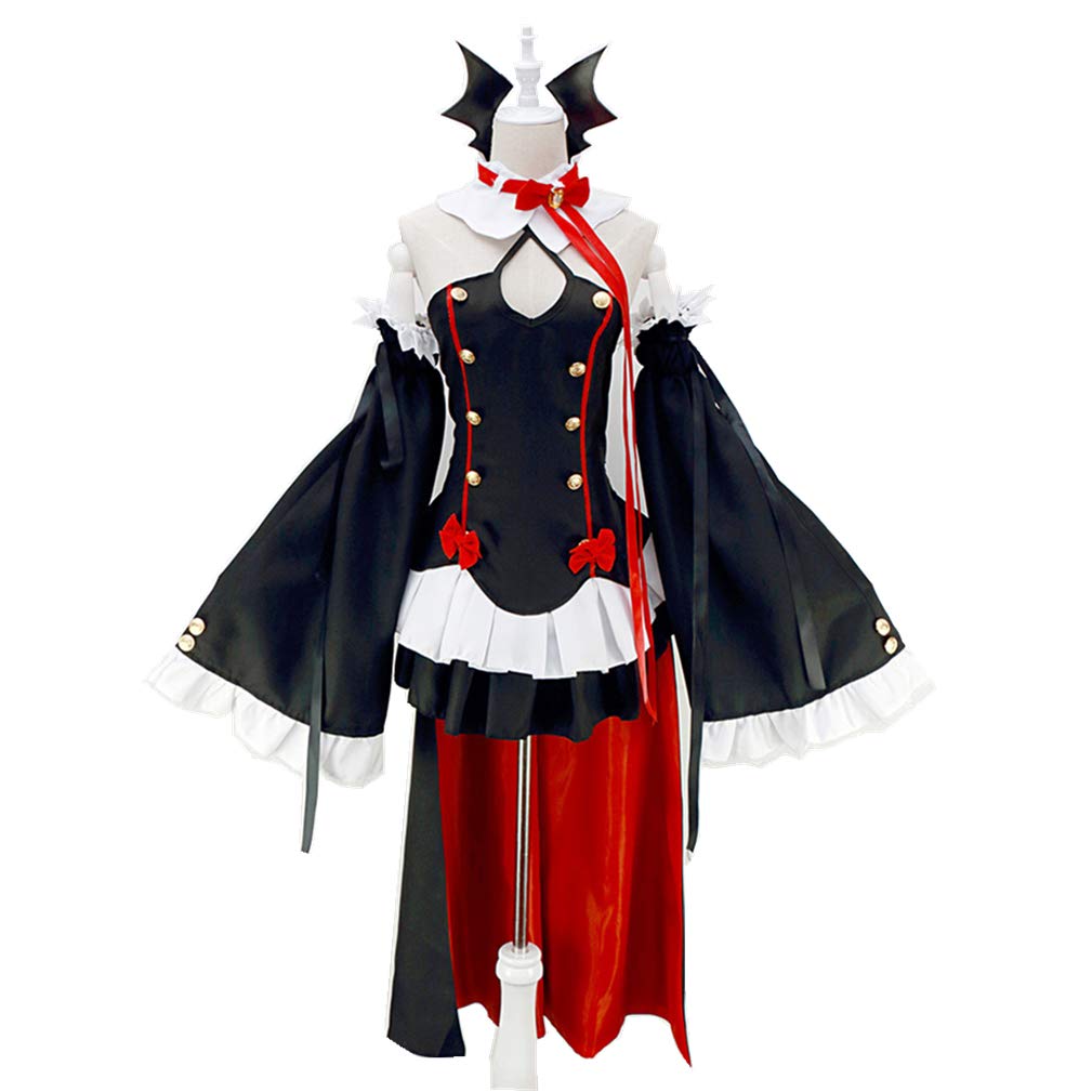 Seraph of The End Vampire Queen Cosplay Krul Tepes Cosplay Costume Halloween Costume Full Set+Wig