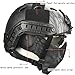 Jadedragon PJ Tactical Fast Helmet & Protect Ear Foldable Double Straps Half Face Mesh Mask & Goggle (Black Python Lines)