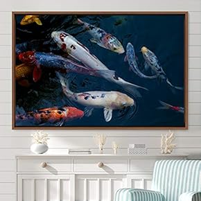 signwin Framed Canvas Wall Art Swimming Free Cool...