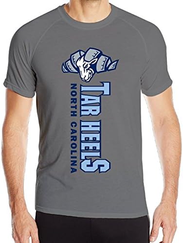 Annabelle Men's North Carolinas Tar Heel Football Short Sleeve Sports Latest Tee DeepHeather XL