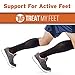 Knee High Compression Socks for Women & Men, 15-20 mmHg - Edema Pain Relief - Nurse, Travel, Pregnancy & Running - Lightweight Graduated Nursing Sock - Compression Stockings for Women, Black S