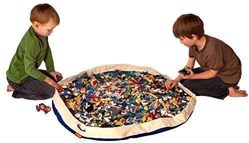 Toy storage bag Swoop Bag Original Toy Storage Bag + Playmat BLUE [US parallel import]