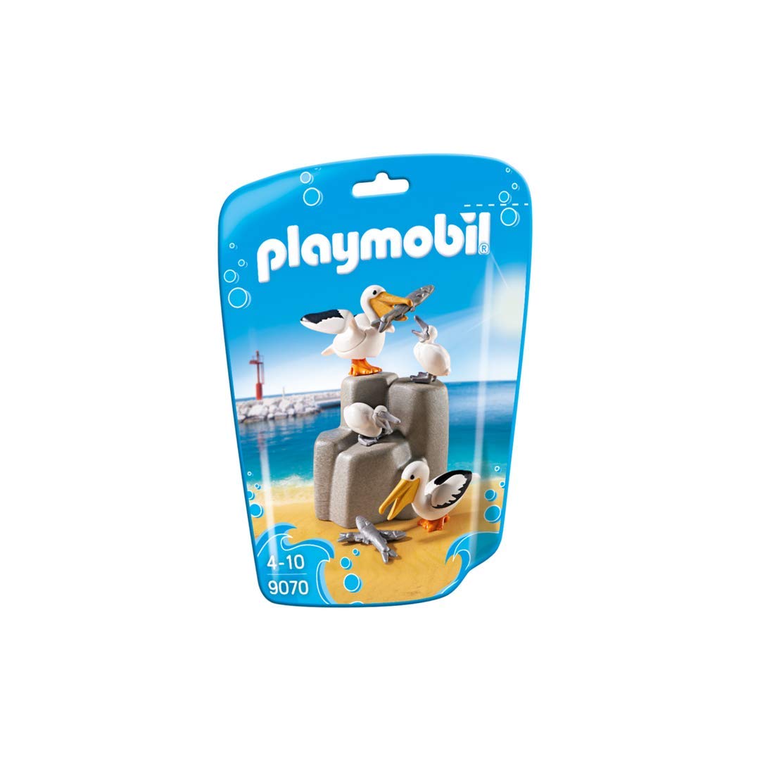 PlayMOBIL 9070 Family Fun Pelican Family, Fun Imaginative Role-Play, PlaySets Suitable for Children Ages 4+