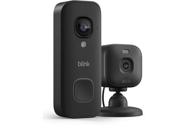 Blink Wired Doorbell 2K+ (all-new) and Mini 2K+ (newest model) â€” 2K video resolution, enhanced audio, in-home audible alerts, continuous power (Black)