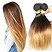 Ombre Brazilian Straight Virgin Hair Bundles Blonde 100% Human Hair Weave Extensions Three Tone 1b/4/27 Light Brown Hair Weaving 12 12 12inch