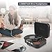 Record Player, Voksun Portable Bluetooth Turntable with Built-in Stereo Speakers, 3-Speed Belt-Drive Suitcase LP Vinyl Player, Supports Vinyl to MP3 Recording, AUX USB RCA Headphone Jack, Blackthumb 2