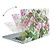 Mosiso Plastic Pattern Flower Hard Case with Keyboard Cover with Screen Protector Only for MacBook Pro Retina 13 Inch No CD-Rom (A1502/A1425, Version 2015/2014/2013/end 2012), Blooming Peony Leaves