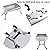 Small Charcoal BBQ Grill 36â€ Collapsible Stainless Steel for Camping Tailgating and Picnic