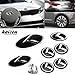 Kaizen 7pcs K Speed Emblem Badge Set (double-side tape on the back for Kia Optima (K5) front grille, rear trunk, steering wheel and four rims) For Kia K5 Color Black