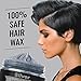 Temporary Silver Gray Hair Wax - 4.23 OZ Natural Cream - Quick and Clean Wash in Minutes, Easy To Apply For Men & Women.