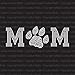 Clear Paw Dog Cat Mom Wildcats Bulldogs Tigers Lynx Sparkly Mama Iron On Rhinestone Crystal T-Shirt Transfer by JCS Rhinestones