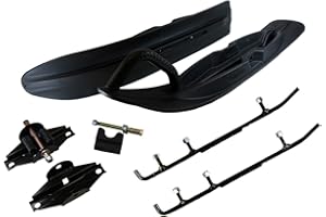 Exo-S & Bottom Line, B4-464MKA711290121, All-Terrain Skis, Mount Kit & 4" Carbides for Arctic Cat fits Many 1985-2009 Snowmobiles SEE LIST