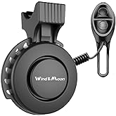 120dB Loud Bike Horn Electric Bell, Waterproof, Work on All Handlebar Sizes | USB-C Rechargeable Bells, 4 Funny Sound, Small Horns for Ebike Motorcycle Scooter Bicycle, Easy Installation, Black