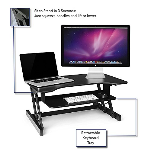 Standing Desk The DeskRiser Height Adjustable Sit Stand Up Dual