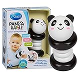 Wooden Panda Rattle by Svan - Solid Wood Clutching and Shaker Toy