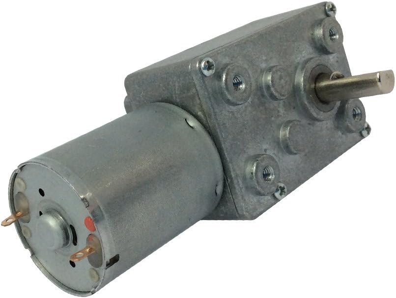 DC 6V Low Speed 1 RPM Geared Reducer Motor with Worm Gear Box for Robot Parts