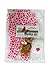 4pc Red & Pink Heart PJ Doll Outfit w Teddy Bear- 18
