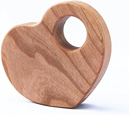 Manzanita Kids Heart Rattle (Cherry)
