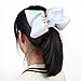 OAOLEER 4th of July American Flag Hair Bow Clips, Blue White Red Grosgrain Ribbon Alligator Bow, Kids Girls Women Hair Accessories For Party Supplies (4pcs 8inch)
