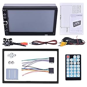 Aigoss Autoradio Bluetooth 2 Din 7" Touch Screen per Stereo Auto Radio Vivavoce Lettore MP5 con Telecamera Posteriore, Bluetooth/FM/USB/AUX/TF/Mirror Link - immagine 8