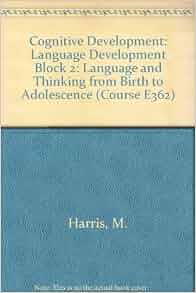 language development and cognitive development