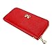 Small Crossbody Bag Cell Phone Purse for Women,Women Wallet Long Clutch Faux Leather Card Holder Fashion Hand Purse Lady Woman Handbag Bag-Red