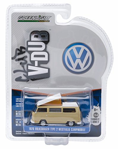 1970 VOLKSWAGEN TYPE 2 WESTFALIA CAMPMOBILE (Savannah Beige) * Club V-Dub * Series 2 Greenlight Collectibles 2015 Limited Edition Vee-Dub 1:64 Scale Die-Cast Vehicle