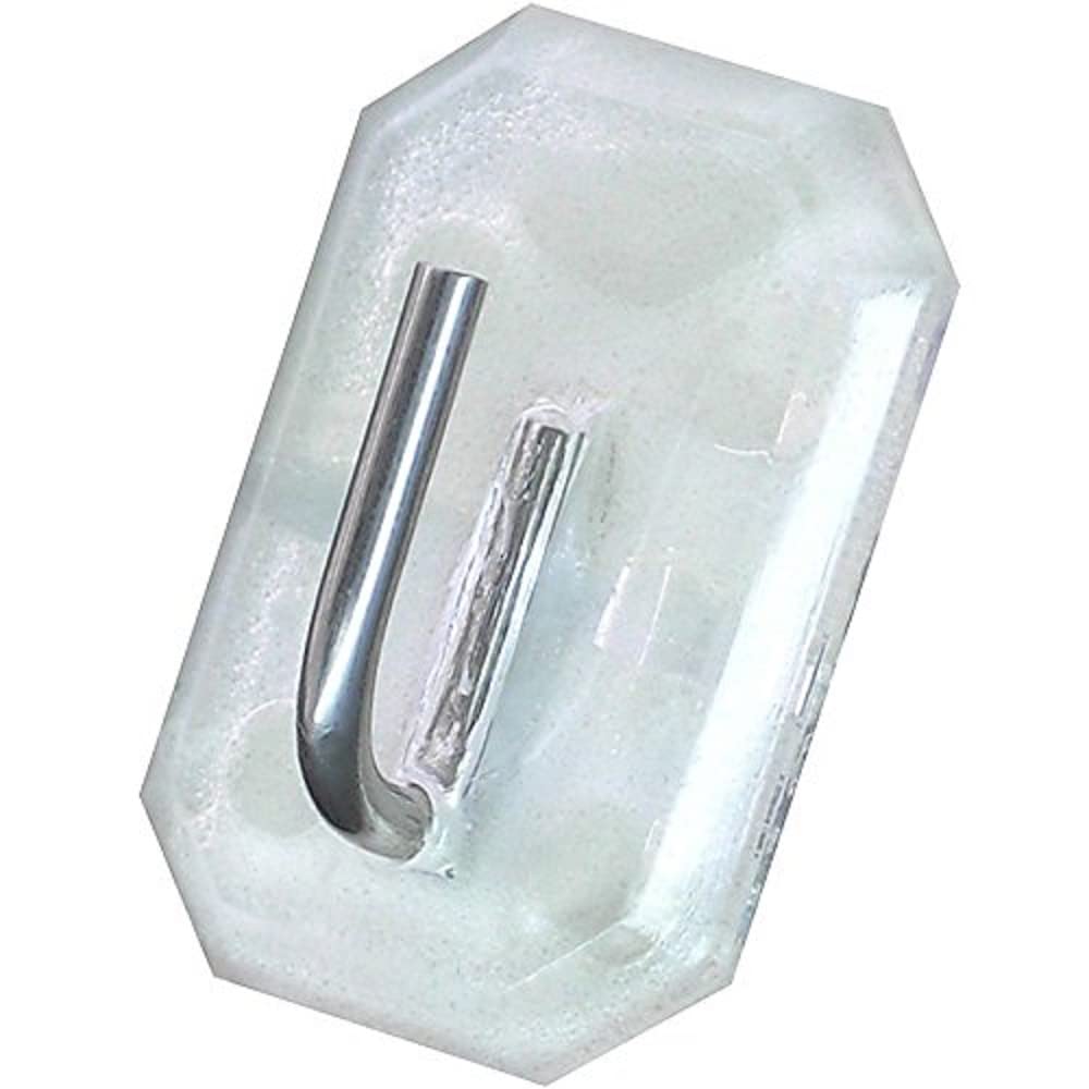 Fackelmann Curtain Hooks Set, Transparent, 1 x 0.5-Inch, 4-Piece