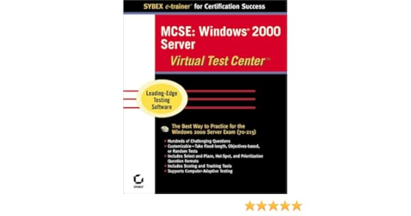 Mcse Windows 2000 Server Virtual Test Center Sybex Inc - 