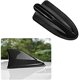 Fashionable Shark Fin Shaped Car Antenna,Hybrid Aero Antenna Car Short Antenna Cover Replacement with Adhensive Mat for Car D