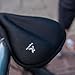 SuperSo Bike Gel Seat Cushion Cover - Premium Padded Bike Saddle - Comfortable Alternative Bicycle Cover for Passionate Cyclists (Black Medium-Narrow)