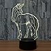 Cirkooh Unicorn 3D Optical Illusion Lamp 7 Colors Change Remote Control and Touch Button LED Night Light Perfect Gifts Toys for Children Kids