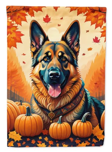 Caroline's Treasures DAC1048CHF German Shepherd Fall House Flag Large Porch Sle…