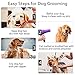 Dog Grooming Clippers Electric Dog Trimmer Shaver Clippers for Thick Coats Rechargeable Low Noise Cordless Puppy Grooming Kit for Large Small Dogs Cats Pet Animals