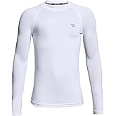 baleaf Boys Compression Shirt Long Sleeve Youth Undershirts Kids Football Baseball Baselayer Cold Gear Quick Dry