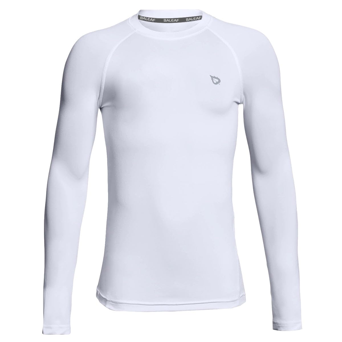 Baleaf Boys Compression Camiseta de manga larga Jóvenes Capotes para niños Fútbol de béisbol Baseball Baselayer Cía frío Tamaño blanco seco XL
