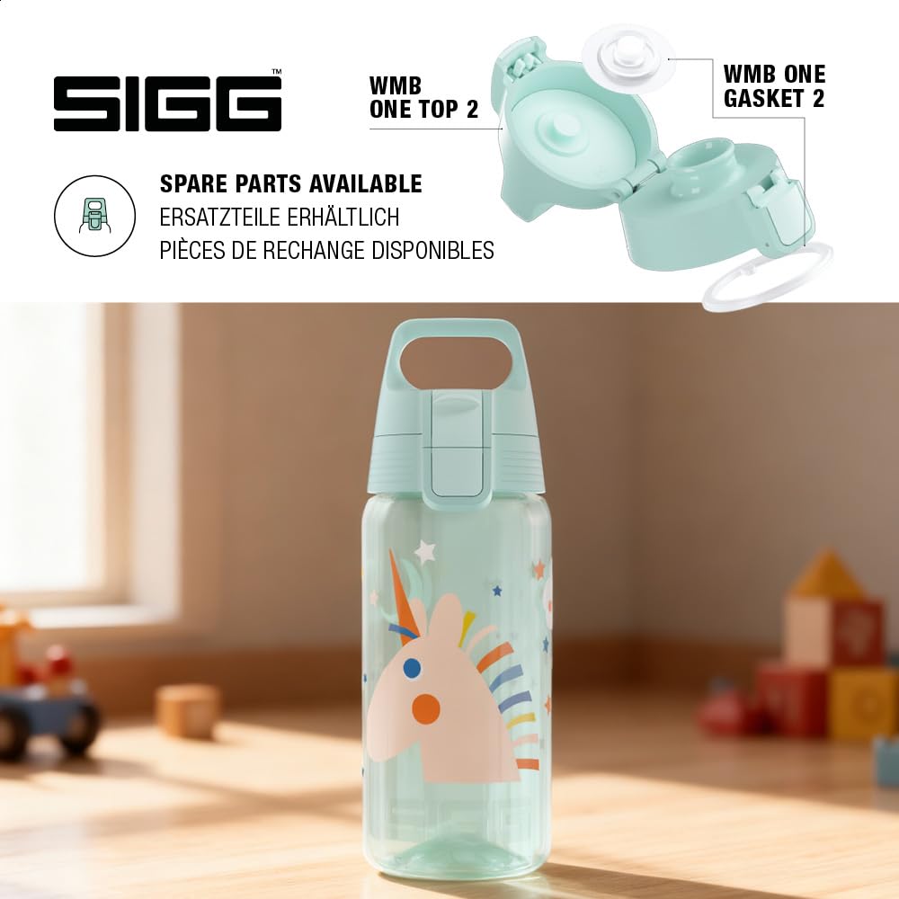 Sigg - Trinkflasche Kinder - Viva One Unistars - Für Kohlensäurehaltige Getränke Geeignet - Auslaufsicher - Spülmaschinenfest - BPA-frei - Sport & Schule - Blau - 0,5L 4