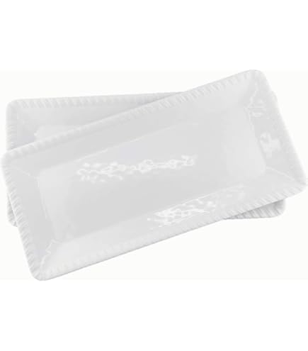 UPware Lovely Lemons Melamine Serving Tray, 15 X 6.5 Inch Rectangular Serving Platter, BPA Free Food Tray For Party Entertaining