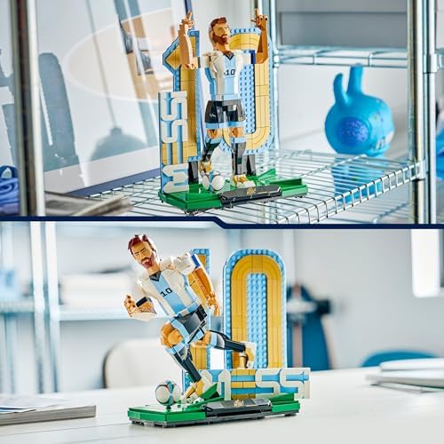 Editions Lionel Messi – Leggenda del Calcio Giocattolo - Kit Modellismo con Action Figure 3D da Esposizione - Decorazione Cameretta - Regalo per Bambini e Bambine da 12 Anni e Fan Adulti - 43015