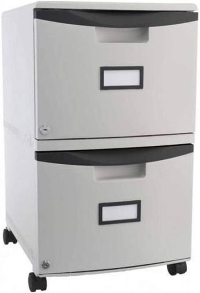 Amazon Com Selva 2 Tiers Drawer Mobile File Cabinet With Lock Casters Wheels For Filing Placing Legal Letter Storage Home Office Secure Heavy Duty Plastic Versatile Lightweight Functional Moisture Resistant Kitchen