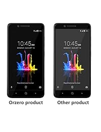 [2 Pack] orzero para ZTE Blade Z Max z982 Zmax Pro 2 ZTE Sequoia Blade Protector de visualización de vidrio templado, [plena cobertura] 2.5d Arc bordes 9 con dureza HD [garantía Reemplazo de por vida], color negro